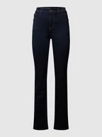 Spodnie damskie - Jeansy o kroju straight fit z naszywką z logo model ‘Angela’ - miniaturka - grafika 1