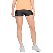 Spodenki damskie - Under Armour krótkie spodenki damskie Heatgear Armour Jet Gray/Peach Plasma/Metallic Silver (010) XS - miniaturka - grafika 1
