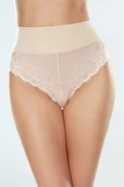 Majtki damskie - Eldar Viona majtki wyszczuplające z koronką beż S - miniaturka - grafika 1