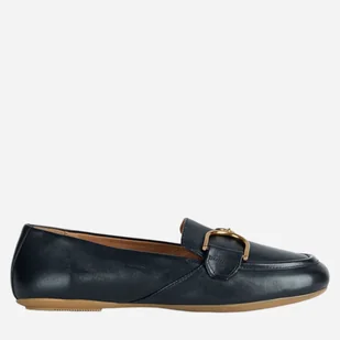 Loafersy damskie Geox D35MUF000Y3 39 (6UK) 25.4 cm Czarne (8056206144767) - Półbuty damskie - miniaturka - grafika 1