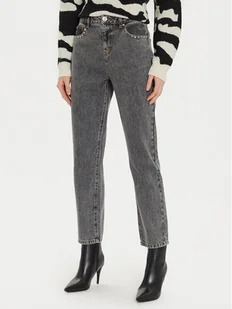 Morgan Jeansy 242-PSIMIO Szary Straight Fit - Spodnie damskie - miniaturka - grafika 1