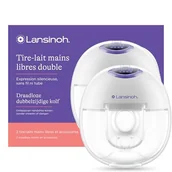 Laktatory - Lansinoh I Podwójny laktator bez użycia rąk - miniaturka - grafika 1