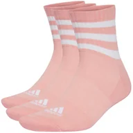 Skarpetki sportowe męskie - Skarpety adidas 3-Stripes Cushioned Sportswear Mid-Cut Socks 3 P - miniaturka - grafika 1