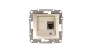 Schneider Electric Schneider Sedna satyna gniazdo komputerowe 1 SDN4300168 - Gniazdka elektryczne - miniaturka - grafika 1