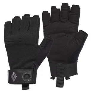 Rękawice ferratowe Black Diamond Crag Half-Finger Gloves Rozmiar rękawiczek: XS / Kolor: czarny - Rękawice narciarskie - miniaturka - grafika 1