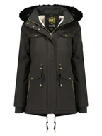 Kurtki damskie - Maison Montaigne Parka "Celemai" w kolorze czarnym - miniaturka - grafika 1