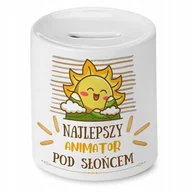 Skarbonki - Dla Animatora Skarbonka na Urodziny na Prezent` z Nadrukiem ze Zdjęciem + Opakowanie na prezent (wzór 02) - miniaturka - grafika 1