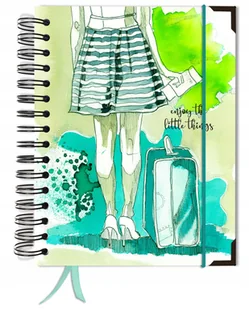 Bujo Bullet journal 180 stron notatnik A5+ kropki pamiętnik - Notesy i bloczki - miniaturka - grafika 1