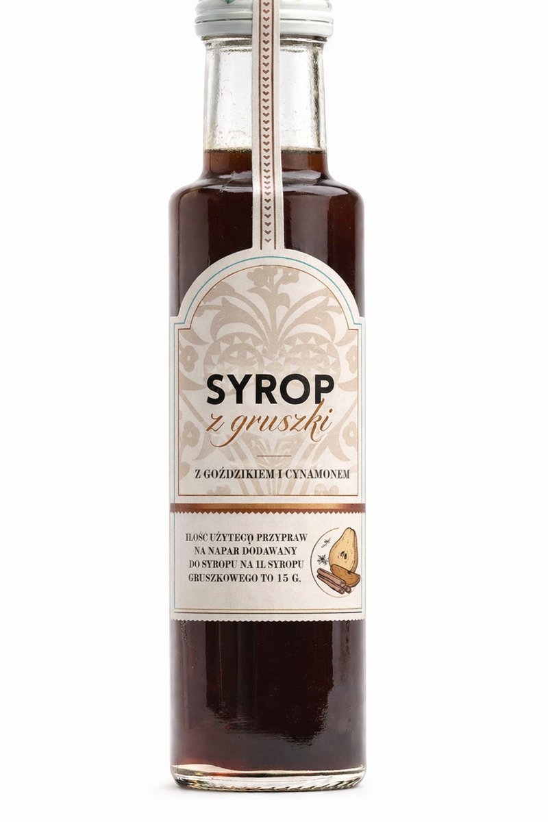 Zimowy Syrop z gruszki z goździkiem i cynamonem 250ml - Schronisko Bukowina