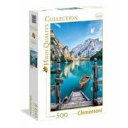 Puzzle - Clementoni 500 ELEMENTÓW Jezioro Braies 35039 - miniaturka - grafika 1