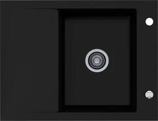 Kernau Zlewozmywak granitowy KGS M 4565 1B1D Deep Black KGS M 4565 1B1D Deep Black - Zlewozmywaki - miniaturka - grafika 1