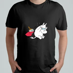 Koszulka Z Nadrukiem T-shirt Mała Mi Muminki r. L - Koszulki męskie - miniaturka - grafika 1