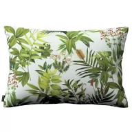 Poszewki na poduszki - Dekoria pl Poszewka Kinga na poduszkę prostokątną zielono-czerwona rośliność na białym tle 60 × 40 cm Tropical Island 108-143-69 - miniaturka - grafika 1