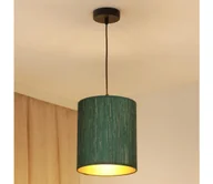 Lampy sufitowe - Brilagi - Żyrandol na lince BOSTON ROLLER 1xE27/15W/230V śr. 21 cm zielony/złoty - miniaturka - grafika 1