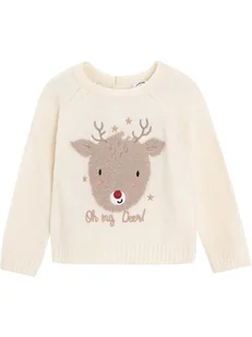 COOL CLUB Sweter w kolorze kremowym - Bluzy i sweterki niemowlęce - miniaturka - grafika 1