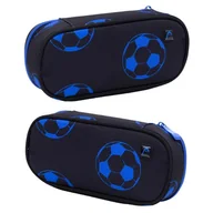 Piórniki - Astra Head Piórnik Szkolny Saszetka Z Wewnętrzną Klapką Etui Na Przybory Szkolne Neo Blue Football - miniaturka - grafika 1