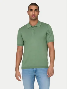 Only & Sons Polo Wyler 22022219 Zielony Regular Fit - Koszulki męskie - miniaturka - grafika 1