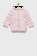 Kurtki i płaszcze dla dziewczynek - adidas Performance kurtka dziecięca kolor różowy - miniaturka - grafika 1