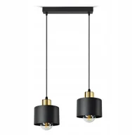 Lampy sufitowe - Lampa Sufitowa Żyrandol Plafon Classic Spot BZ2 Led E27 Black Gold - miniaturka - grafika 1