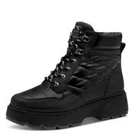 Śniegowce damskie - Tamaris Damskie buty WL Lace Boot 1-26245-45 Śniegowce, czarne, rozmiar 39 EU, czarny, 39 EU - miniaturka - grafika 1