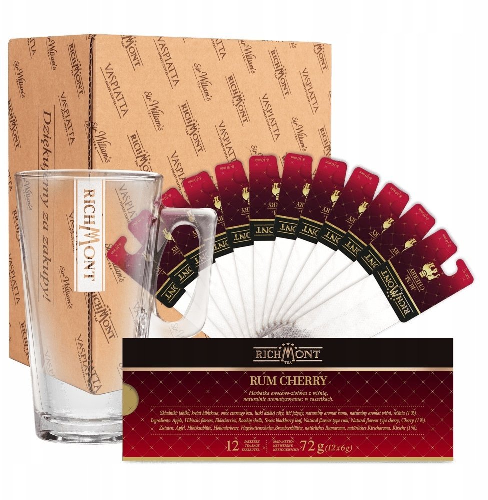 Herbata owocowo-ziołowa Richmont Rum Cherry 12x6g