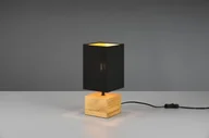 Lampy stojące - Woody lampa stołowa 1-punktowa czarna/drewno naturalne R50171080 - miniaturka - grafika 1