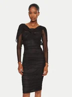 Sukienki - Rinascimento Sukienka koktajlowa CFC0121017003 Czarny Slim Fit - miniaturka - grafika 1