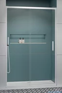 Ścianki i drzwi prysznicowe - Radaway Idea White Dwj drzwi 100cm lewe szkło przejrzyste 387014-04-01L | Darmowa dostawa - miniaturka - grafika 1