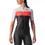 Bluzy damskie - CASTELLI Damska bluza Aero Pro W Jersey, Light Black/Brilliant Pink/Silver Gray, XS - miniaturka - grafika 1