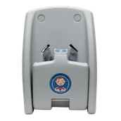 Przewijaki - Krzesło dziecięce naścienne Faneco PANDA plastik szary - miniaturka - grafika 1