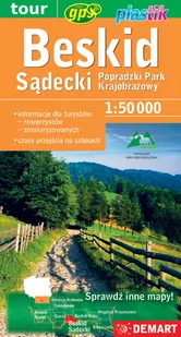 Beskid Sądecki - mapa turystyczna - Atlasy i mapy - miniaturka - grafika 1