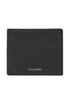 Calvin Klein Duży Portfel Męski Ck Leather Billfold W Zip Coin LV04D1028G Czarny - Portfele - miniaturka - grafika 1