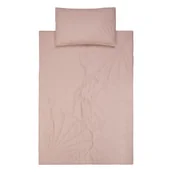 Pościel dla dzieci - Lniany komplet pościeli dla dzieci muszla "Pudrowy róż", duży rozmiar - miniaturka - grafika 1