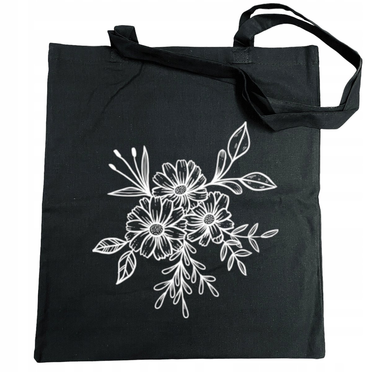 Torba na zakupy fajny nadruk BUKIET KWIATY