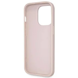 Etui Guess GUHCP14LP4TDSCPP na iPhone 14 Pro - różowe Crossbody 4G Metal Logo - Etui i futerały do telefonów - miniaturka - grafika 8