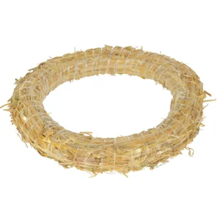 [w04052] Wianek słomiany oponka 30cm - Sztuczne kwiaty - miniaturka - grafika 1