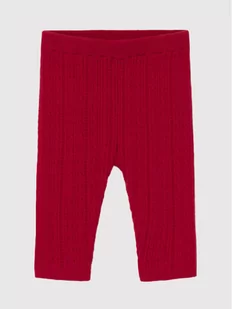 Mayoral Legginsy 10100 Czerwony Slim Fit - Spodnie i spodenki dla dziewczynek - miniaturka - grafika 1