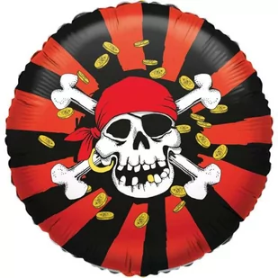 Amscan Balon foliowy, "Piraci Jolly Roger", 18", - Balony i akcesoria - miniaturka - grafika 1