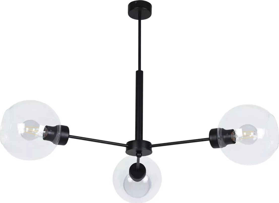 Lampa sufitowa Lumes Loftowa lampa sufitowa ze szklanymi kloszami - S836-Voma