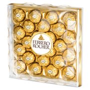 Ferrero Chrupiący smakołyk z kremowym nadzieniem i orzechem laskowym w czekoladzie Rocher 300 g