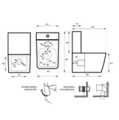 Kompakty WC - Massi Tringo MSK-2208SLIM - miniaturka - grafika 1