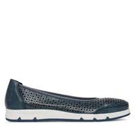 Baleriny - Baleriny Rieker CEO-L3065-14 Granatowy - miniaturka - grafika 1