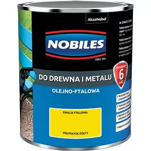Emalia ftalowa Ftalonal Żółty półpołysk 0,7 l NOBILES - Emalie - miniaturka - grafika 1