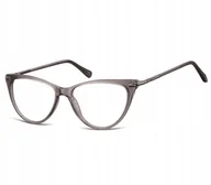 Okulary korekcyjne, oprawki, szkła - Okulary kocie oczy zerówki korekcyjne damskie - miniaturka - grafika 1