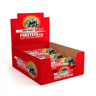 High Whey Protein Bar 24 x 80g Smak czarna porzeczka - Batony proteinowe - miniaturka - grafika 1