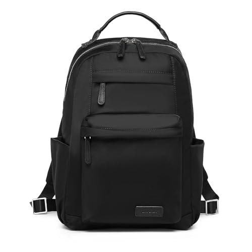 Miss Lulu Plecak na komputer damski, plecaki uniwersyteckie, szkolne, podróżne, plecak damski, plecak biurowy i plecak torba damska wodoodporna, czarne, L, Casual