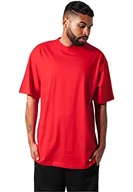 Koszulki męskie - Urban Classics Męski T-shirt Tall Tee, kolor czerwony, rozmiar XL TB006-199 - miniaturka - grafika 1