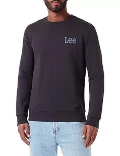 Lee Męska bluza Wobbly SWS, czarny, XL - Bluzy męskie - miniaturka - grafika 1