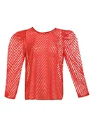 Bluzki damskie - swirlie Bluzka damska, czerwony, XS - miniaturka - grafika 1