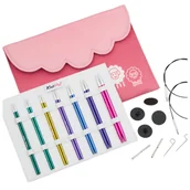 Pasmanteria - zestaw drut��w wymiennych KNITPRO ZING MIDI set -13cm - miniaturka - grafika 1